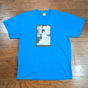 Noah x The Cure Why Can't I Be You Robert Smith Blue T-Shirt Mens XL 23x29